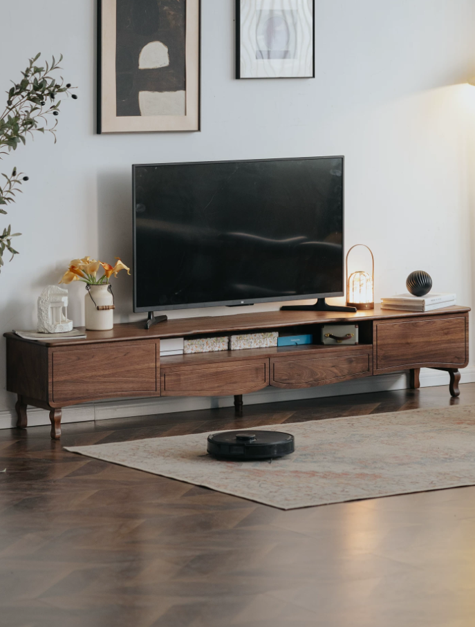 Walnut Butterfly Media Console