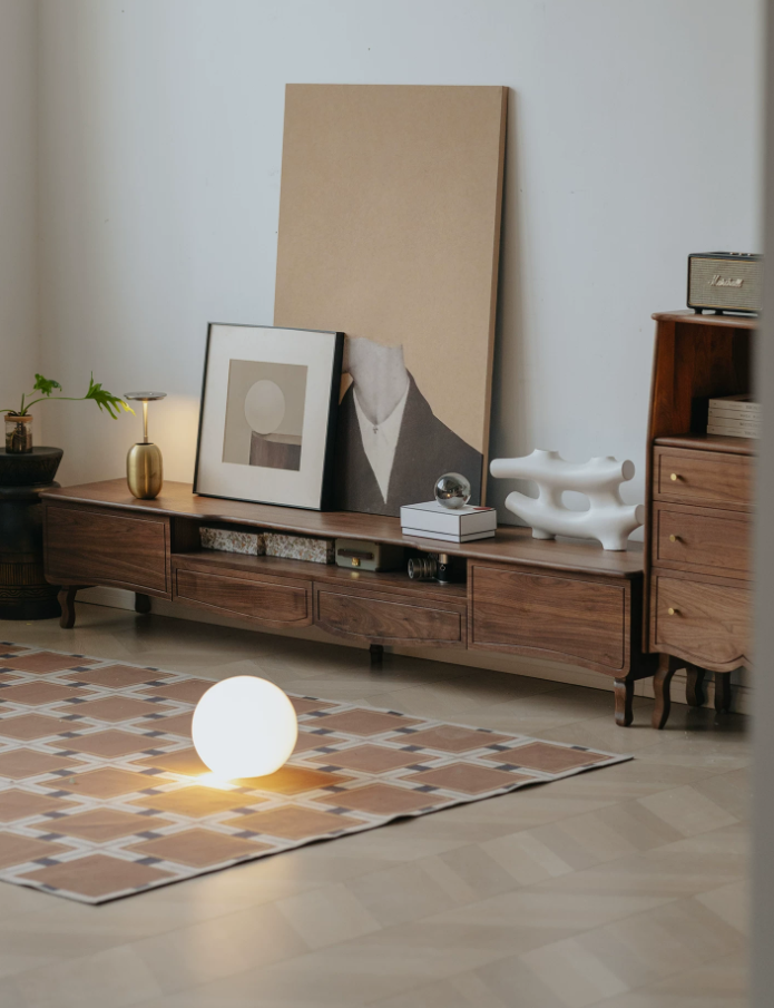 Walnut Butterfly Media Console