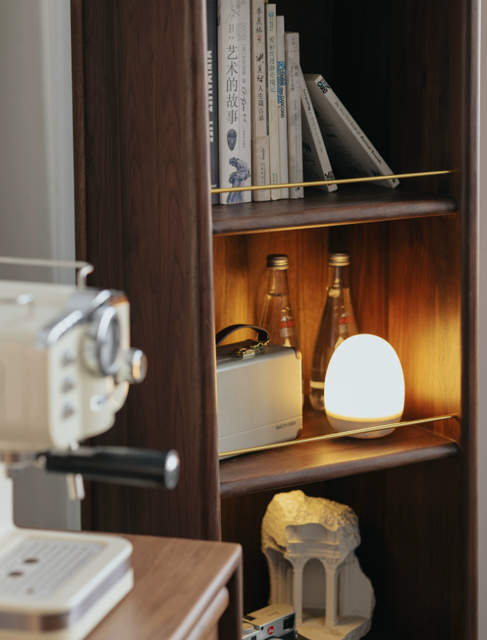 Walnut Full-Length Mirror Cabinet