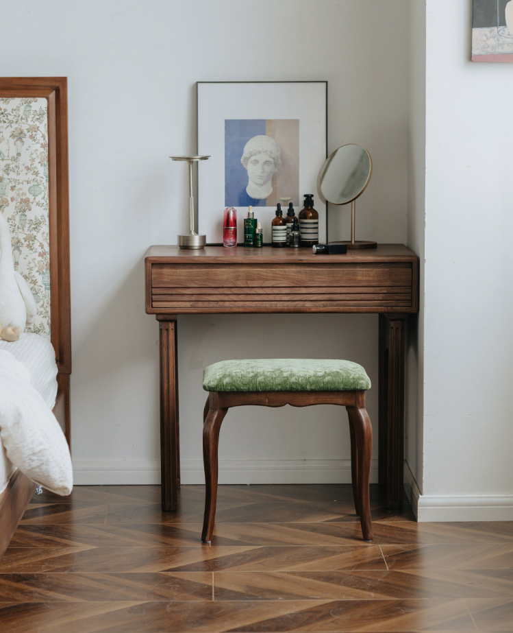 Walnut Classic Vanity Desk