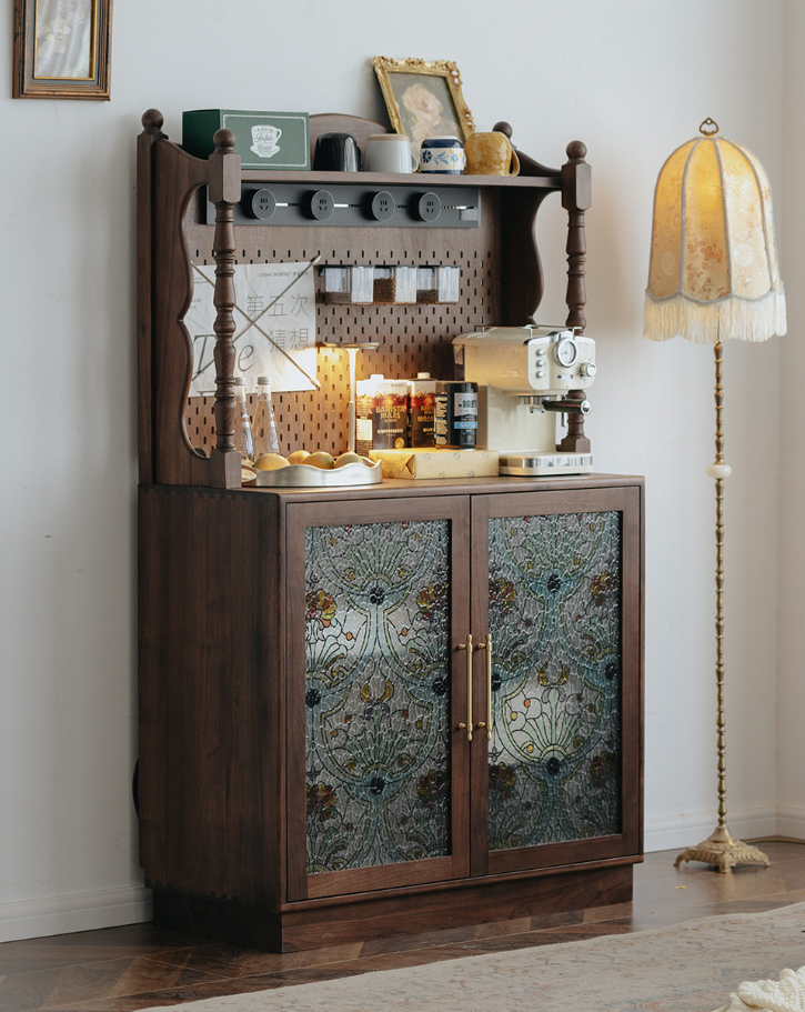 Walnut Kitchen Storage Cabinet