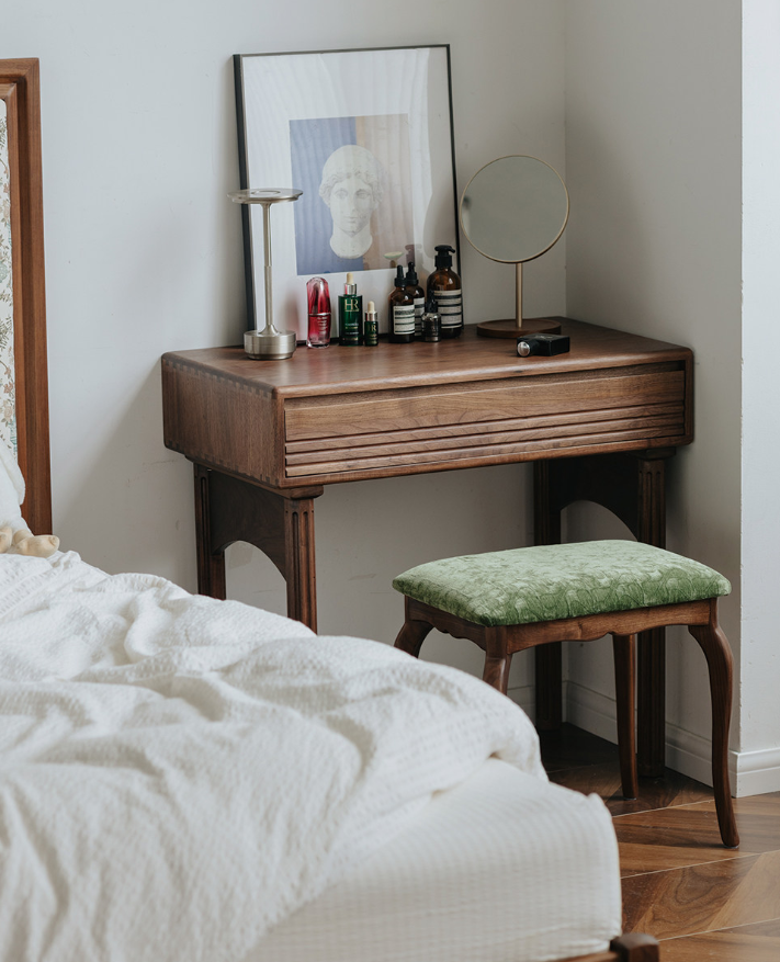 Walnut Classic Vanity Desk
