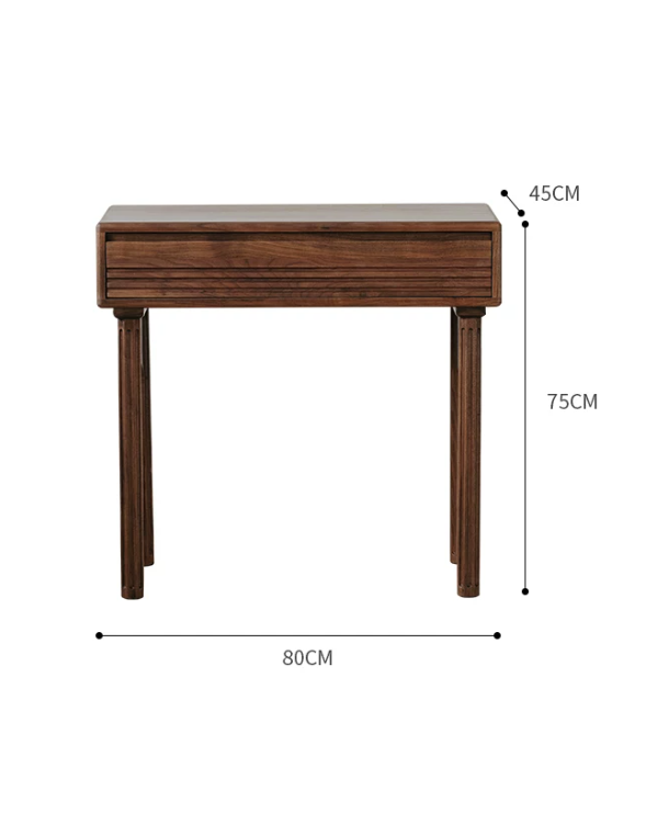 Walnut Classic Vanity Desk