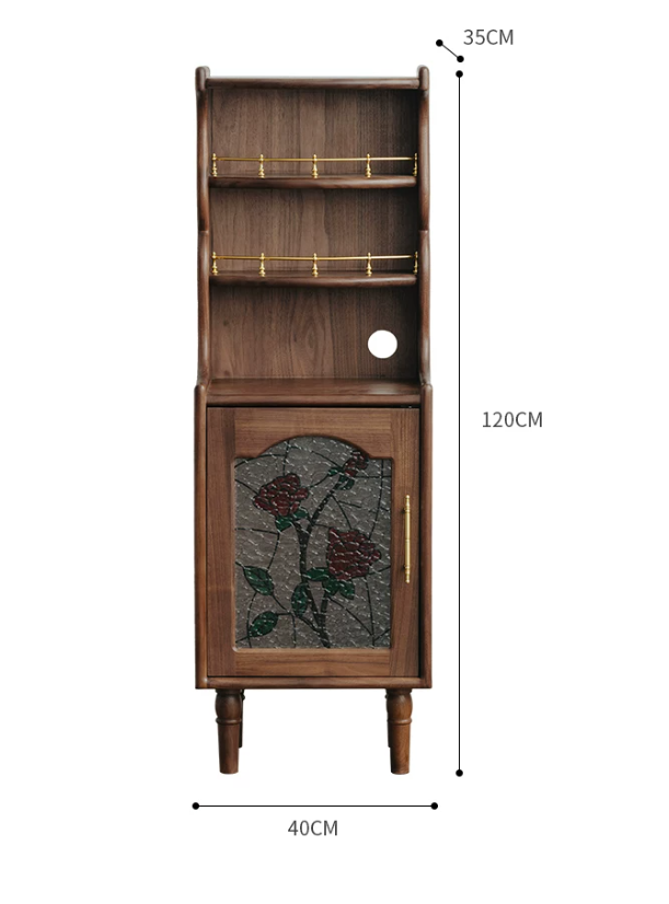 Walnut Vintage Bedside Cabinet