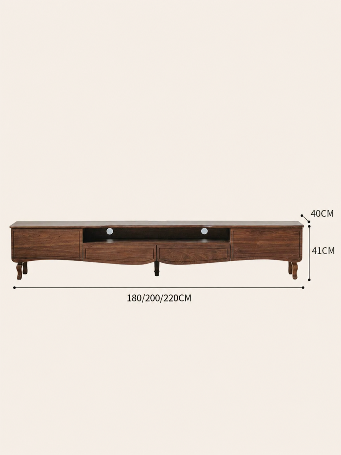 Walnut Butterfly Media Console